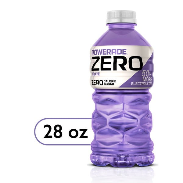 Energy & Sports Drinks POWERADE Sports Drink, Zero Sugar, Grape hero