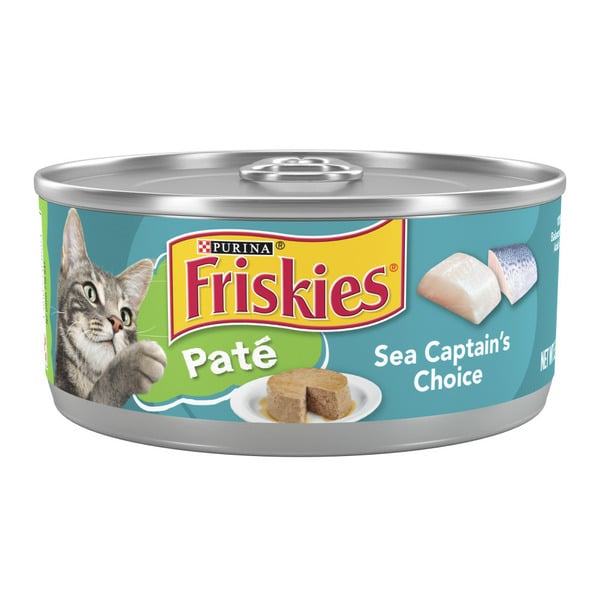 Wet Cat Food Purina Friskies Wet Cat Food Pate, Sea Captain's Choice hero