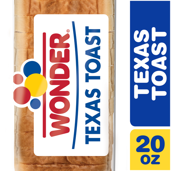 Bread Wonder Bread Bread Texas Toast, Thick Sliced White Bread, 20 oz Loaf hero