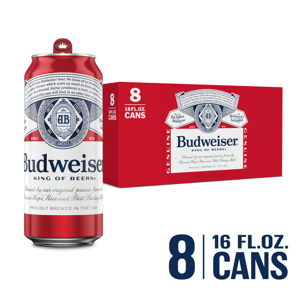 Domestic Beer Budweiser Lager Beer Cans hero