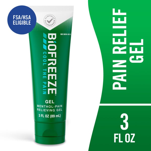 Pain Relief Biofreeze Menthol Pain Relieving Gel For Backaches, Sore Muscles, Joint Pain, & Arthritis hero