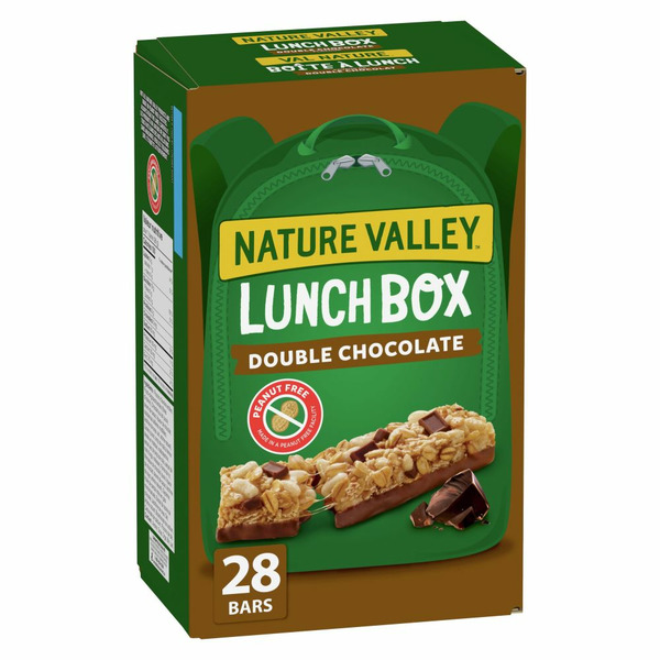 Energy & Granola Bars Nature Valley Lunchbox Granola Bars, Double Chocolate, Kids Snacks, Value Pack hero