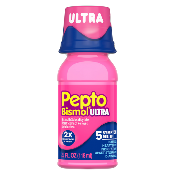 Digestion Pepto-Bismol Original Ultra Liquid, Fast 5 Symptom Relief hero