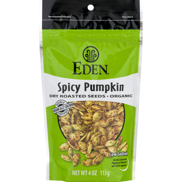 Nuts, Seeds & Dried Fruit Eden Foods Dry Roasted Seeds, Organic, Spicy Pumpkin hero