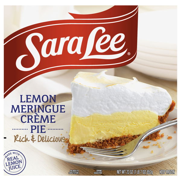 Frozen Dessert Sara Lee Pie, Lemon Meringue Creme hero