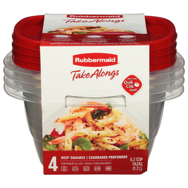 Food Wraps & Storage Rubbermaid Containers & Lids, Deep Squares hero