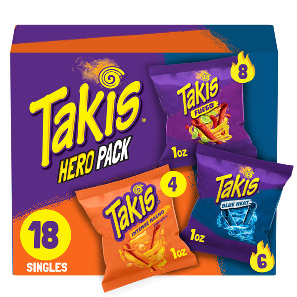 Takis Assorted Rolled Tortilla Chips Variety Pack hero