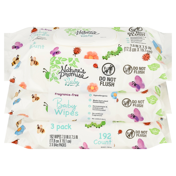 Diapers & Wipes Nature's Promise Baby Wipes Fragrance Free hero