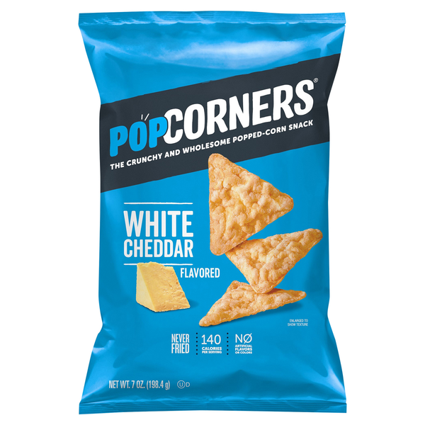 General PopCorners Popped-Corn Snack, White Cheddar Flavored hero