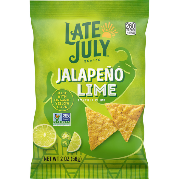 Chips & Pretzels Late July Jalapeño Lime Tortilla Chips hero