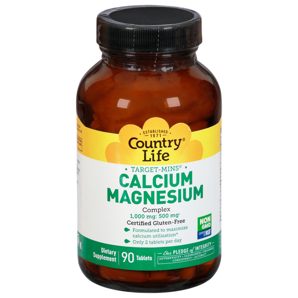 Vitamins & Supplements Country Life Calcium Magnesium, Tablets hero