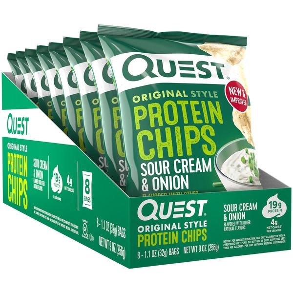 Chips Quest Protein Chips Sour Cream & Onion hero