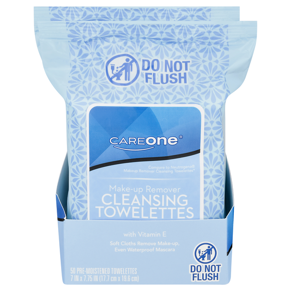 Body Lotions & Soap CareOne Make-Up Remover Cleansing Towelettes hero