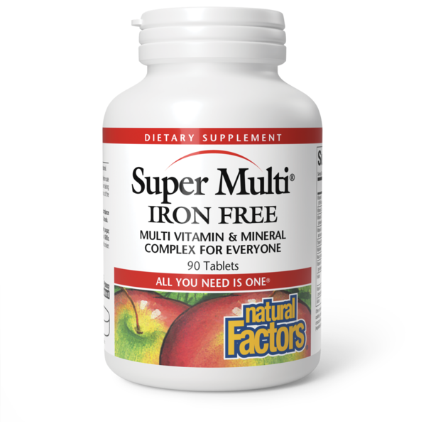 Multi Vitamins Natural Factors Super Multi® Iron Free hero