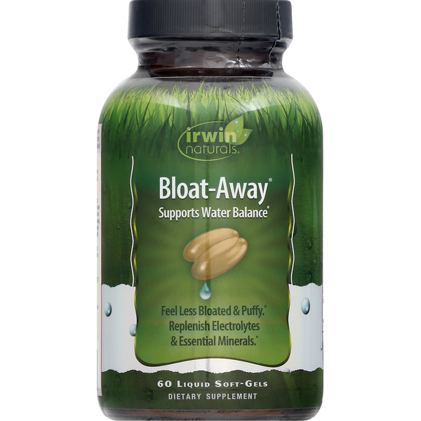 Vitamins & Supplements Irwin Naturals Bloat-Away, Liquid Soft-Gels hero