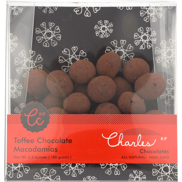 Candy & Chocolate Charles Chocolates Sf Toffee Chocolate Macadamias hero