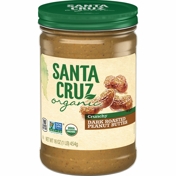 Spreads Santa Cruz Organic Peanut Butter, Dark Roasted, Crunchy hero