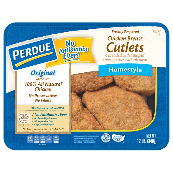 Packaged Poultry Perdue Breaded Chicken Breast Cutlets hero