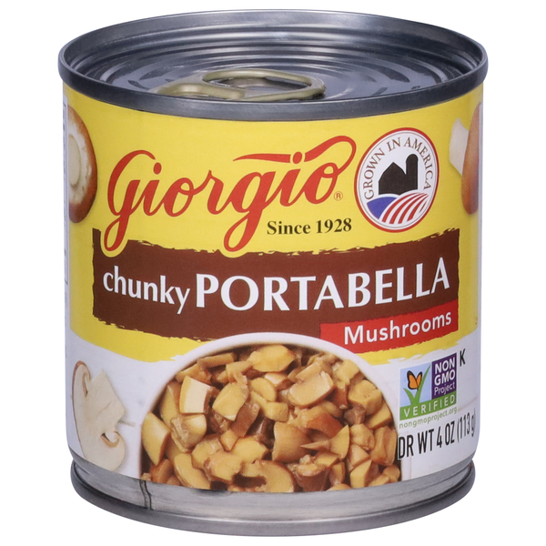 Canned & Jarred Vegetables Giorgio Chunky Portabella Mushrooms hero