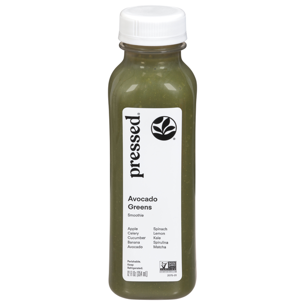 Juice & Nectars Pressed Smoothie, Avocado Greens hero