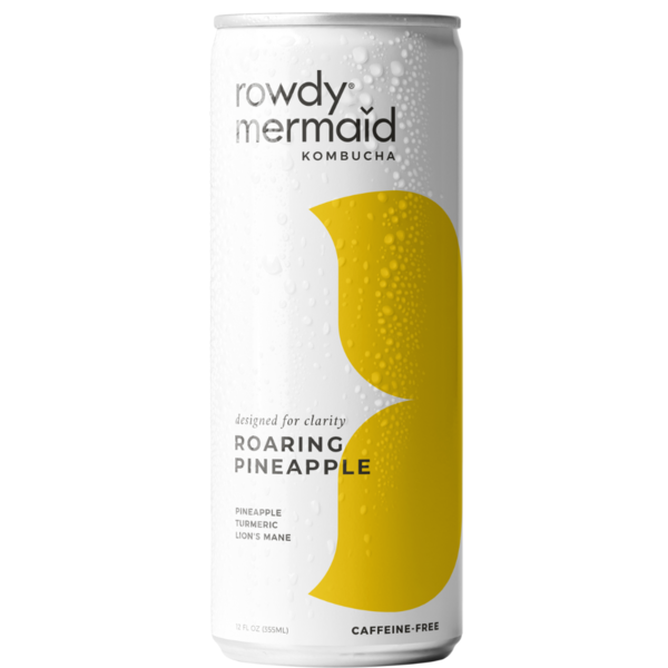 Tea Rowdy Mermaid Kombucha, Roaring Pineapple hero