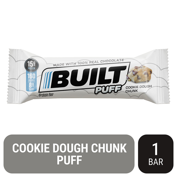 Cookies & Cakes BUILT Protein Puff a Protein Bar with a fluffy texture similar to a marshmallow hero