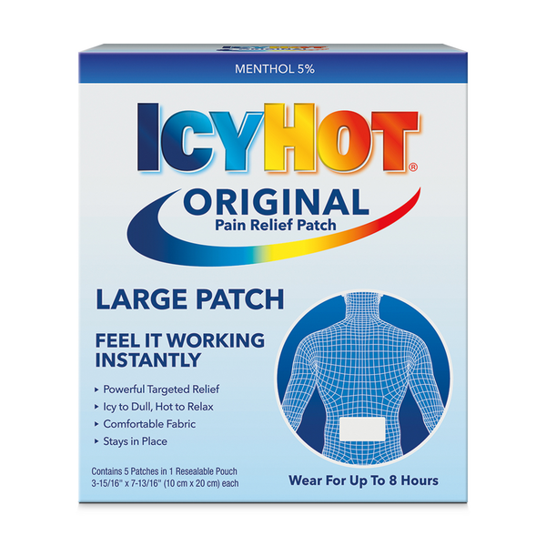 Pain & Fever Relief Icy Hot Pain Relief Patch, Original, Large hero