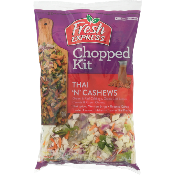 Packaged Vegetables & Fruits Fresh Express Salad, Thai N' Cashews hero