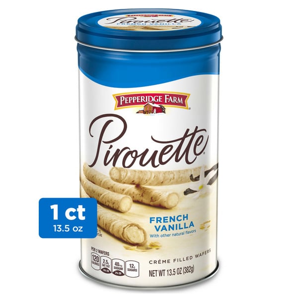 Cookies & Cakes Pepperidge Farm Crème Filled Wafers French Vanilla Cookies hero