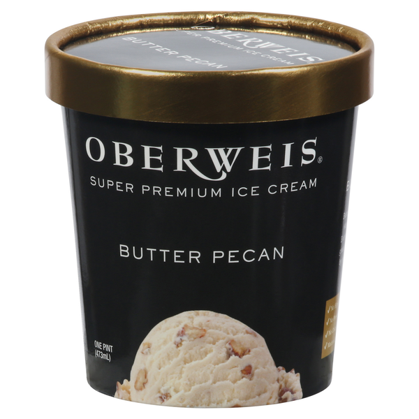 Ice Cream & Ice Oberweis Ice Cream, Butter Pecan, Super Premium hero