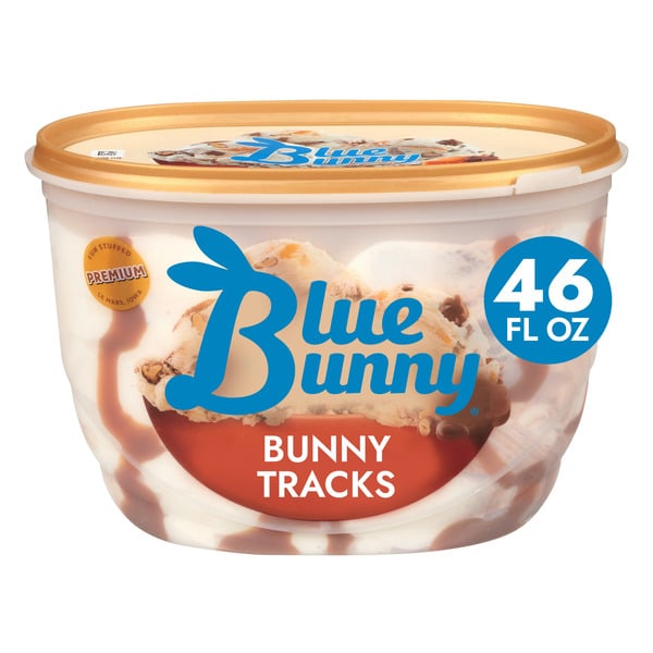 Ice Cream & Ice Blue Bunny Signature Bunny Tracks Frozen Dessert hero