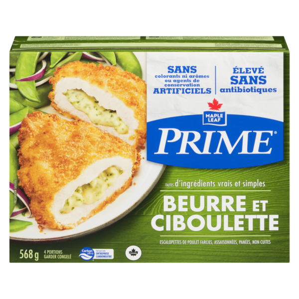 Frozen Meals Prime Chicken Stuffed with Butter & Chive, Raised Without Antibiotics hero