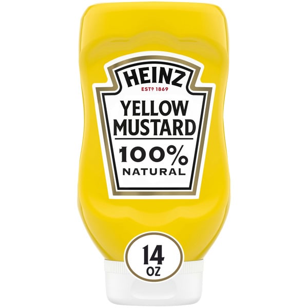 Condiments Heinz Natural Yellow Mustard hero