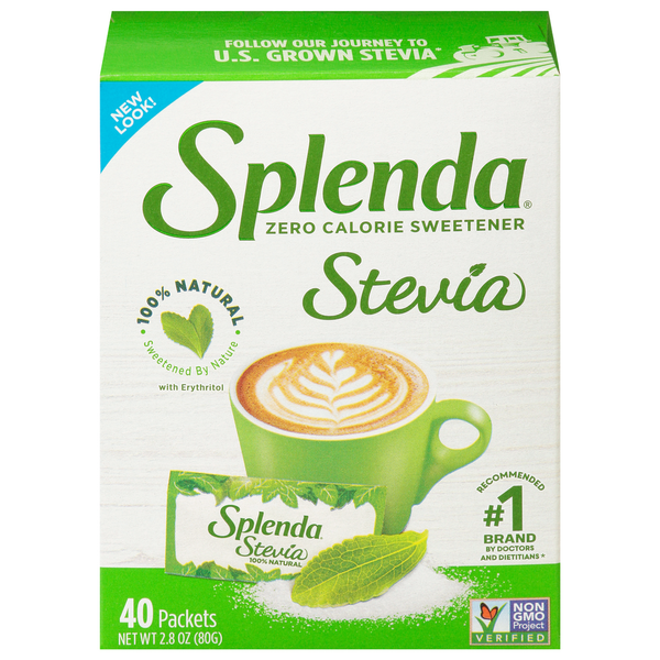 Baking Supplies & Decor Splenda Stevia Sweetener Packets | Sugar-free, No-Calorie Sweetener Made With Stevia Leaf hero