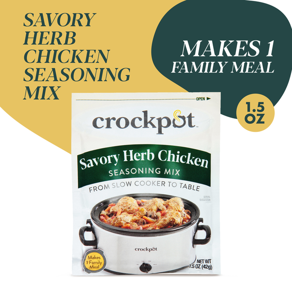 Marinades & Meat Preparation Crockpot Seasoning Mix, Savory Herb Chicken hero