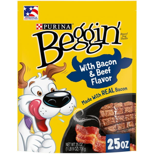 Dog Treats and Chews Purina Beggin' Strips With Real Meat Dog Treats With Bacon and Beef Flavors hero