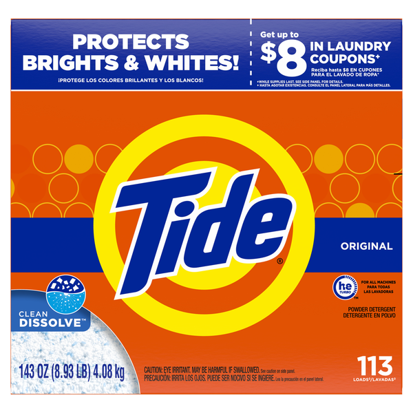 Laundry Tide Powder Laundry Detergent, Original, 102 loads hero