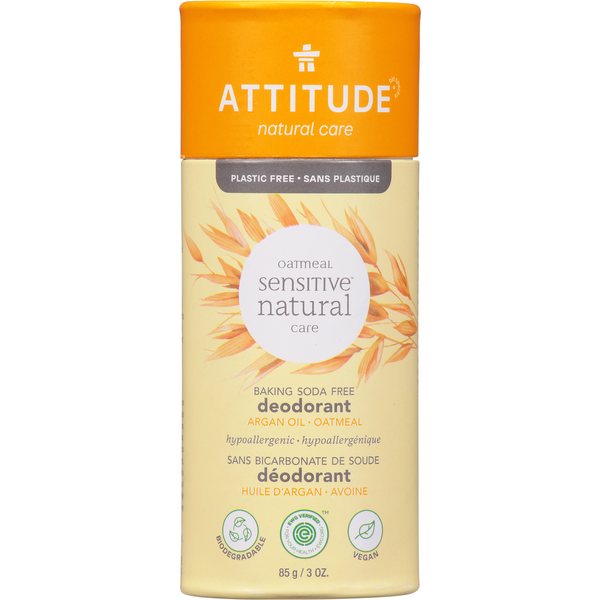 Deodorants ATTITUDE Deodorant, Oatmeal hero