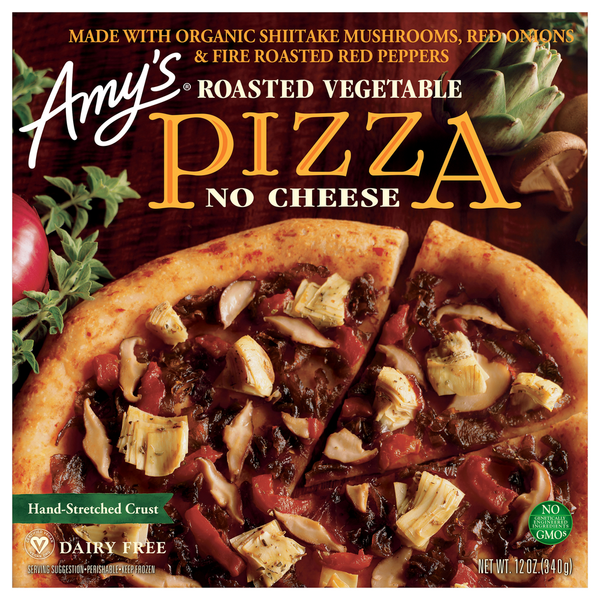 Frozen Pizza Amy's Kitchen Roasted Vegetable Pizza hero