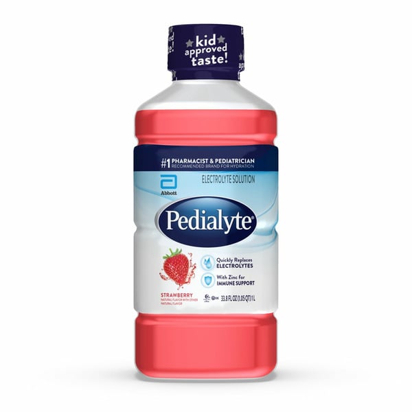 Food & Formula Pedialyte Electrolyte Solution, Strawberry hero