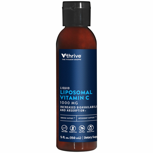 Vitamin B Vthrive The Vitamin Shoppe Liposomal Vitamin C Liquid Original Orange Formula hero