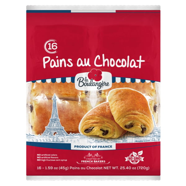 Muffins & Pastries La Boulangere Chocolate Croissants, 25.4 oz hero