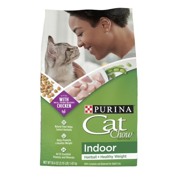 Cat Food Purina Cat Chow Indoor Dry Cat Food, Hairball + Healthy Weight hero