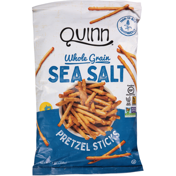 Chips & Pretzels Quinn Snacks Pretzel Sticks, Whole Grain, Sea Salt hero