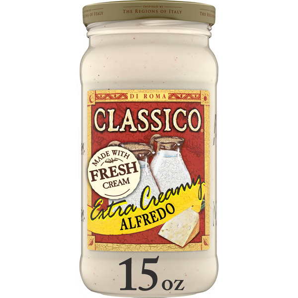 Pasta Sauce Classico Extra Creamy Alfredo Pasta Sauce hero