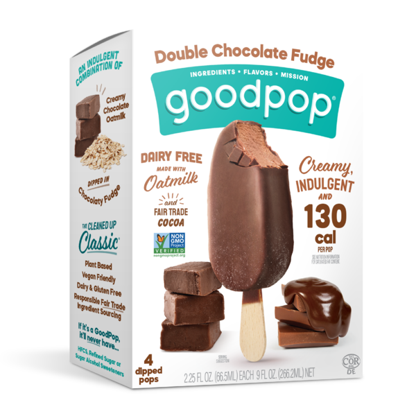 Ice Cream & Ice GoodPop Double Chocolate Fudge Dairy-Free Frozen Dessert Bars hero