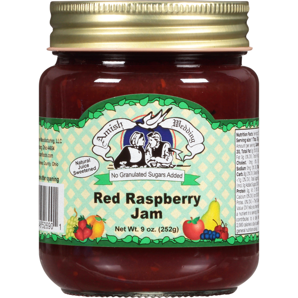 Preserved Dips & Spreads Amish Wedding Jam, Red Raspberry hero