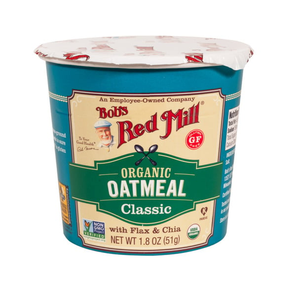 Cereal Bob's Red Mill Gluten Free Oatmeal Cup, Classic, Organic hero