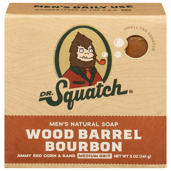 Dr. Squatch Natural Soap, Men's, Wood Barrel Bourbon hero