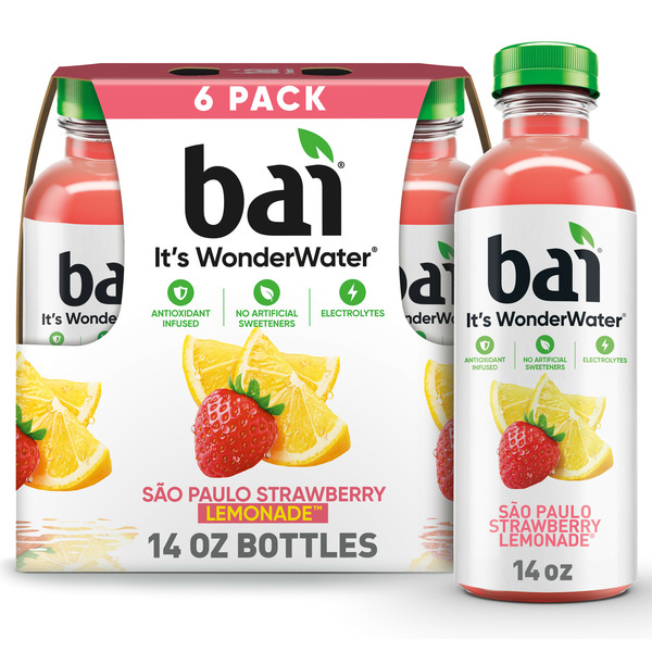 Bai Sao Paulo Strawberry Lemonade, Antioxidant Infused Beverage hero